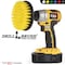 Drillbrush 5 Inch Diameter Drill Powered Scrub Brush With Quarter Inch 5in-Lim-Yellow-Short-QC - alternate 7